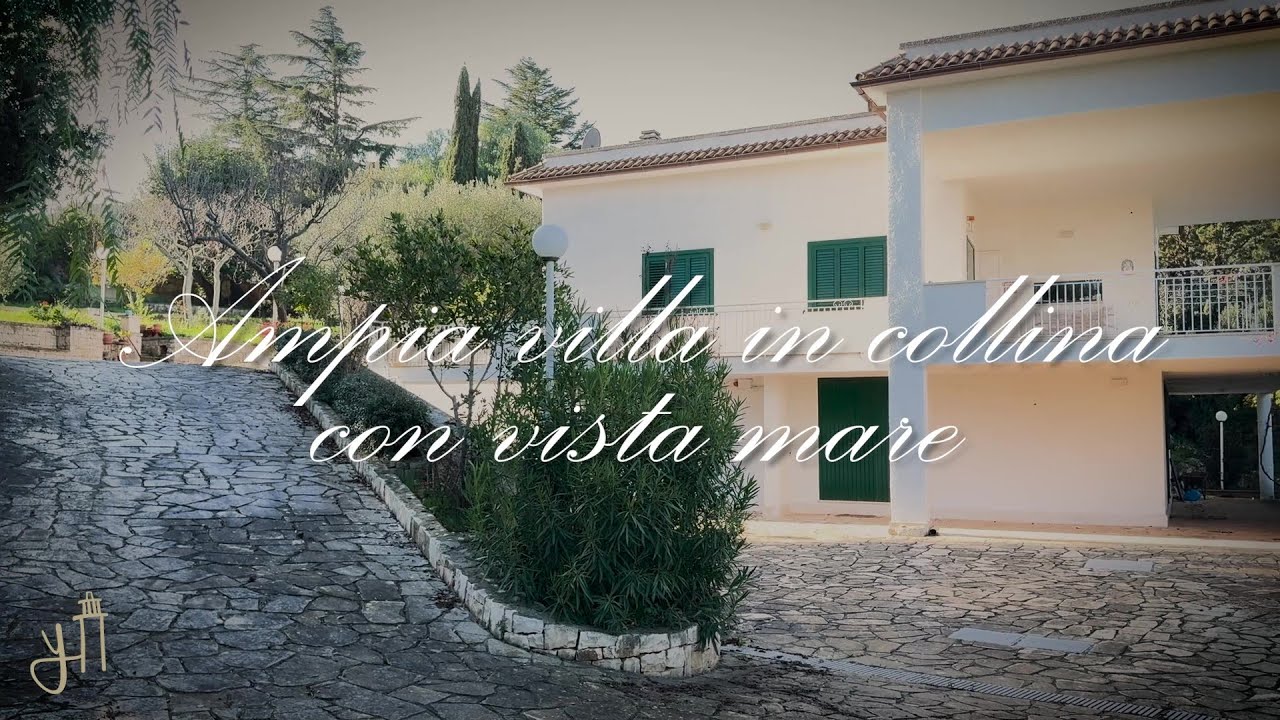 CONVERSANO - AMPIA VILLA IN COLLINA CON VISTA MARE