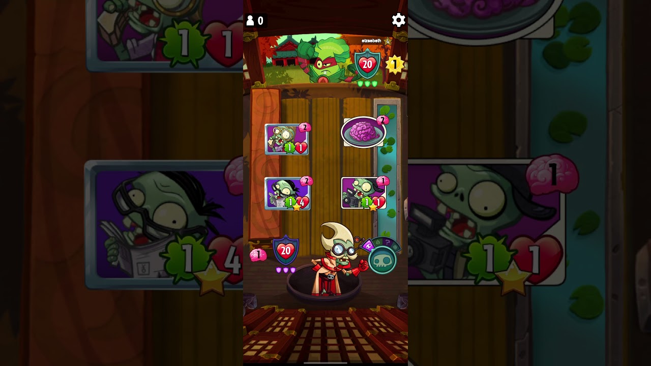Pvz Heroes - Professor Brainstorm vs Solar Flare, Grass Knuckles