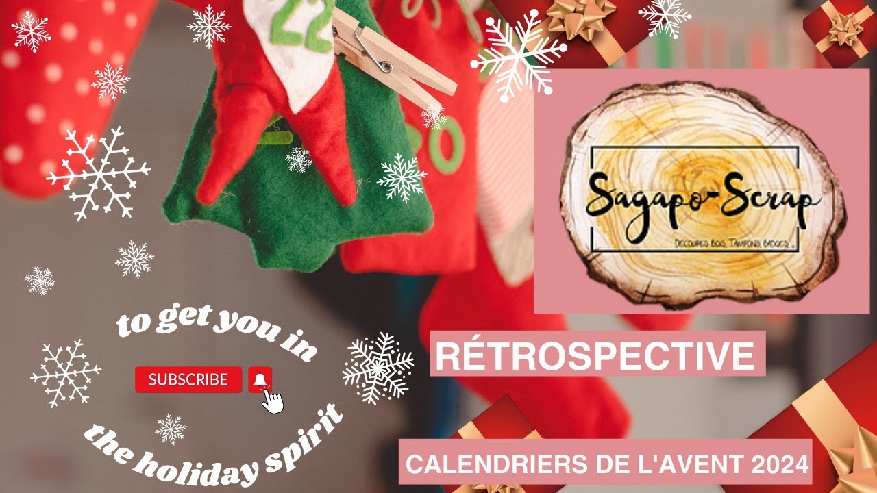 SAGAPOSCRAP Calendrier de l'Avent 2024 : Rétrospective #sagaposcrap