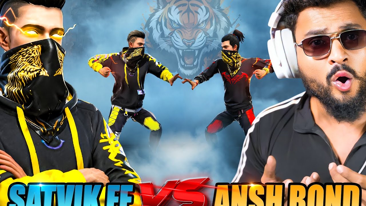 SATVIK VS ANSH BOND 😱 Biggest V Badge Streamer Player Call Me Noob Ansh आजा 1 Vs 6 में!! 😤