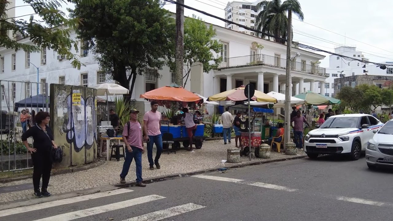 CENTRO SALVADOR BAHIA - CAMINHADA NO BAIRRO DO CANELA