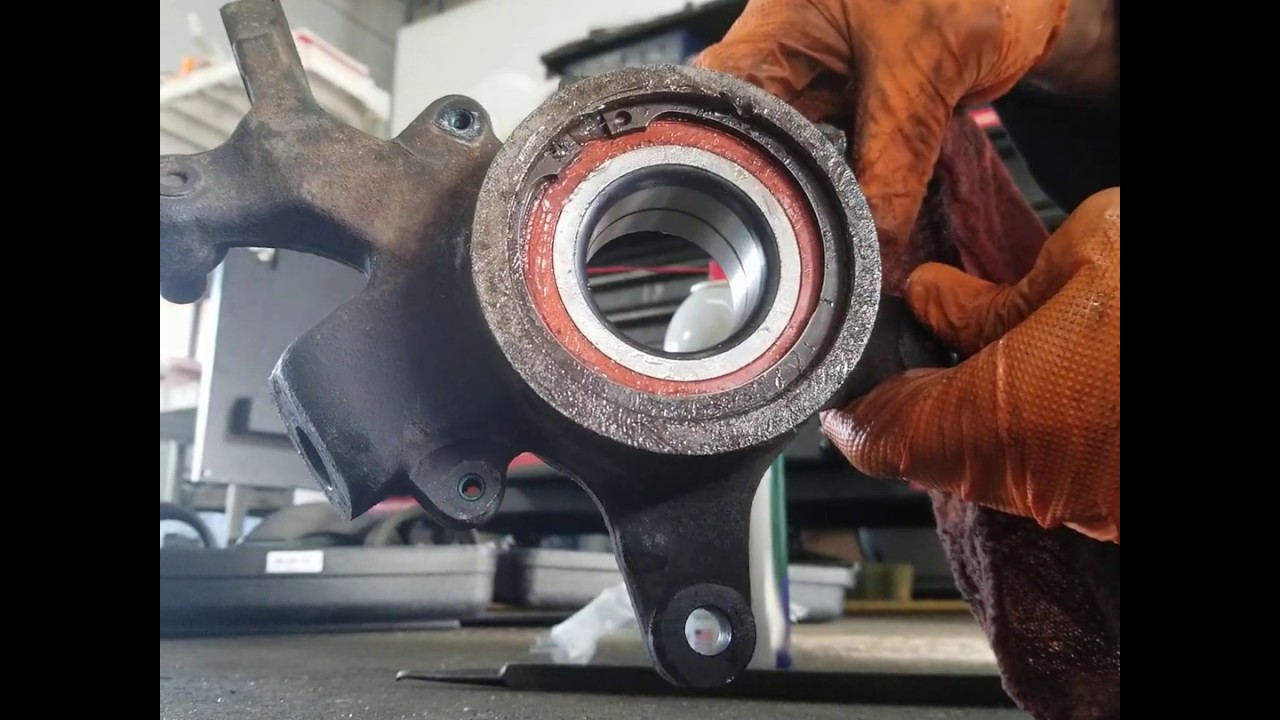 How To Install & Press Front Wheel Bearing on 2005 Mercedes Benz C240 AWD All Wheel Drive 4Matic