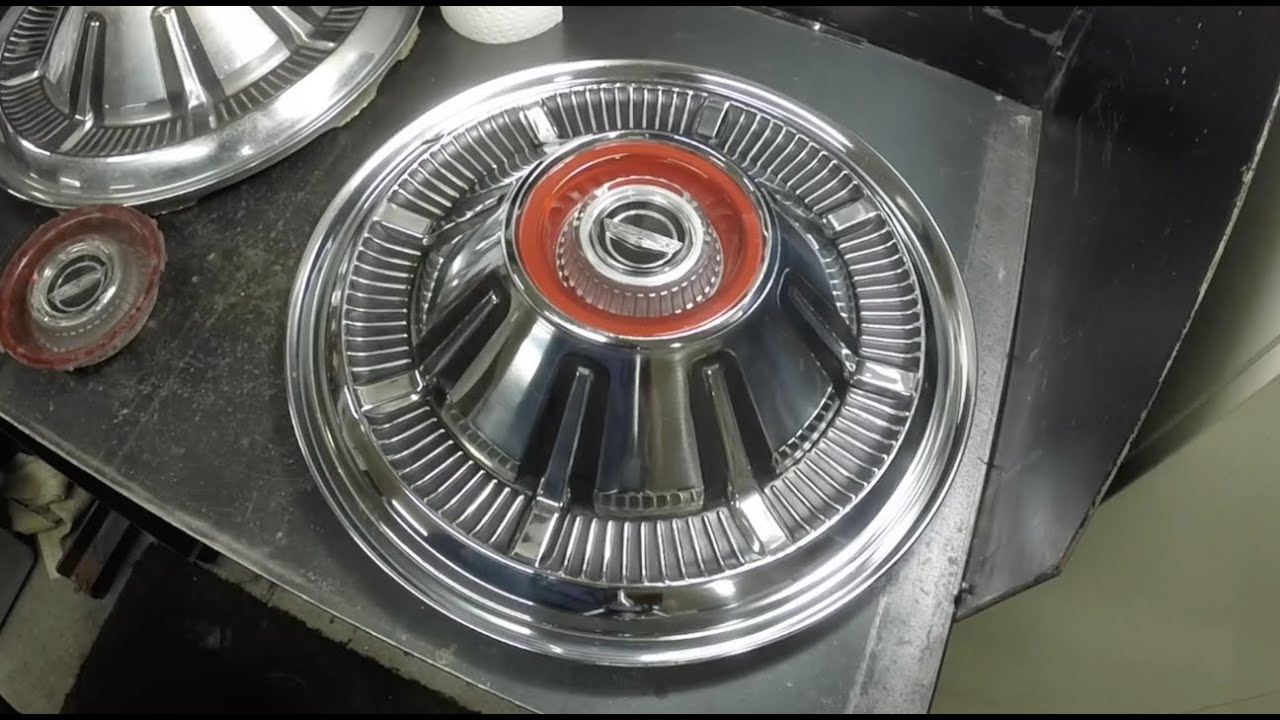 1966 Ford Galaxie 500 convertible restoration part 174 restoring wheel covers