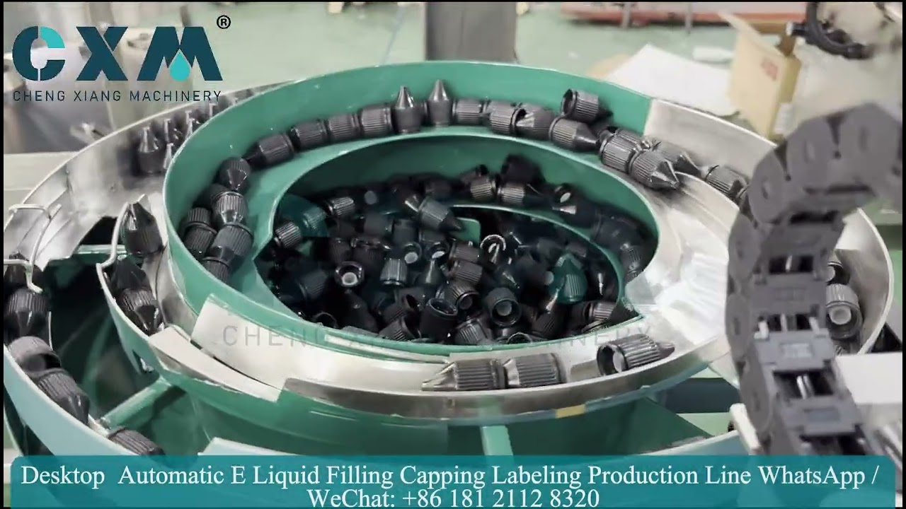 Desktop  Automatic E Liquid Filling Capping Labeling Production Line