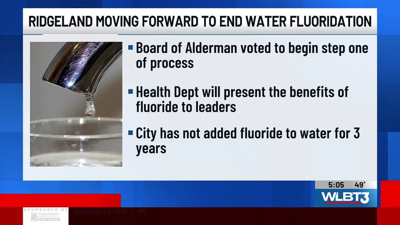Ridgeland moving forward with process to end water fluoridation