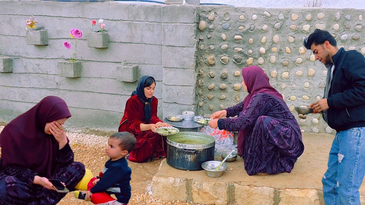 Delicious Soup Cooking with Soghra & Touran: An Unexpected Call from Touran's Sister-in-Law