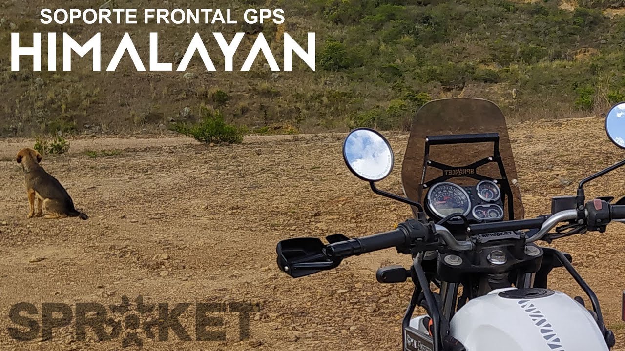MONTAJE SOPORTE FRONTAL GPS ROYAL ENFIELD HIMALAYAN / GPS STAND MOUNTING