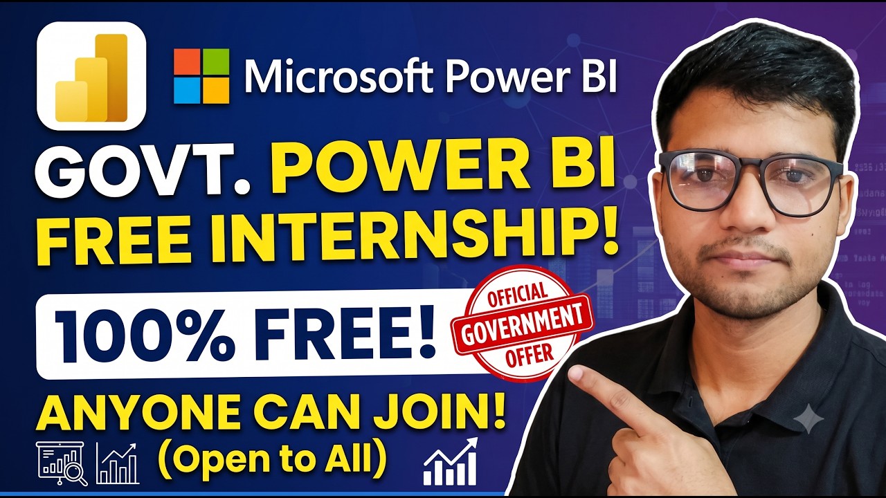 Government Free Power BI Data Analytics Internship for All Students