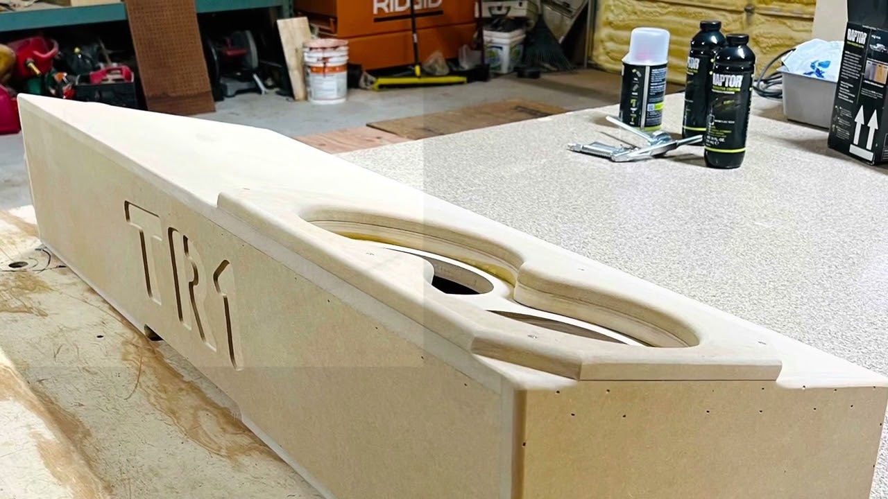 Custom box for 2 subs 8 inch sundown SA GMC Sierra 2011 crew cab