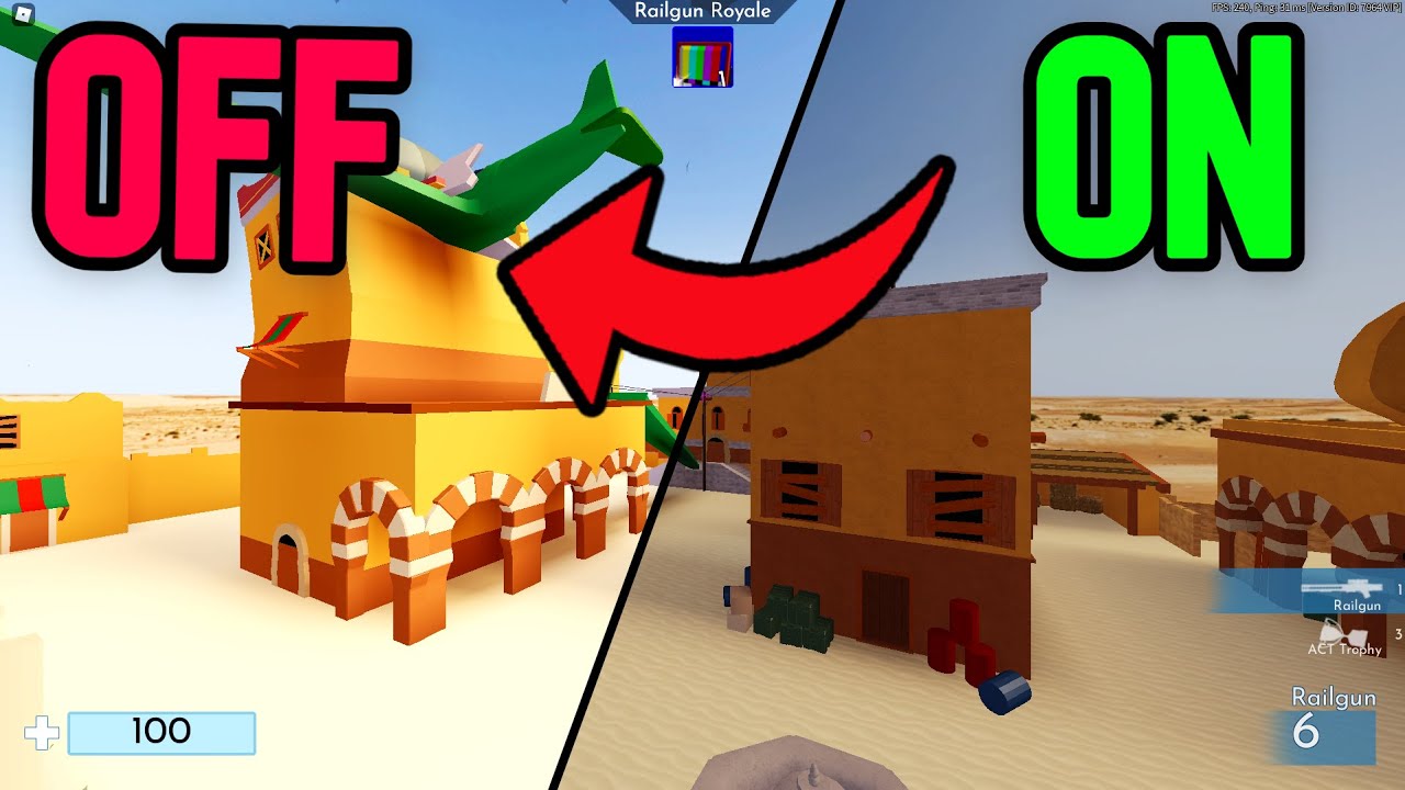 The EASIEST Way To Turn TEXTURES OFF in ROBLOX.. (Arsenal)