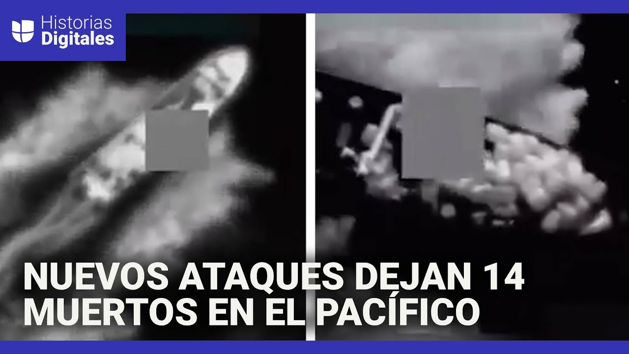 Las im&aacute;genes de los nuevos ataques a cuatro supuestas &lsquo;narcolanchas&rsquo; en el Pac&iacute;fico