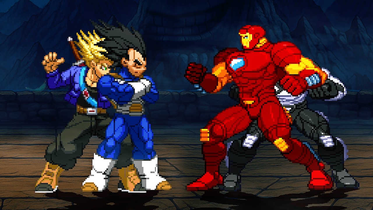 Vegeta and Trunks Vs. IronMan and WarMachine