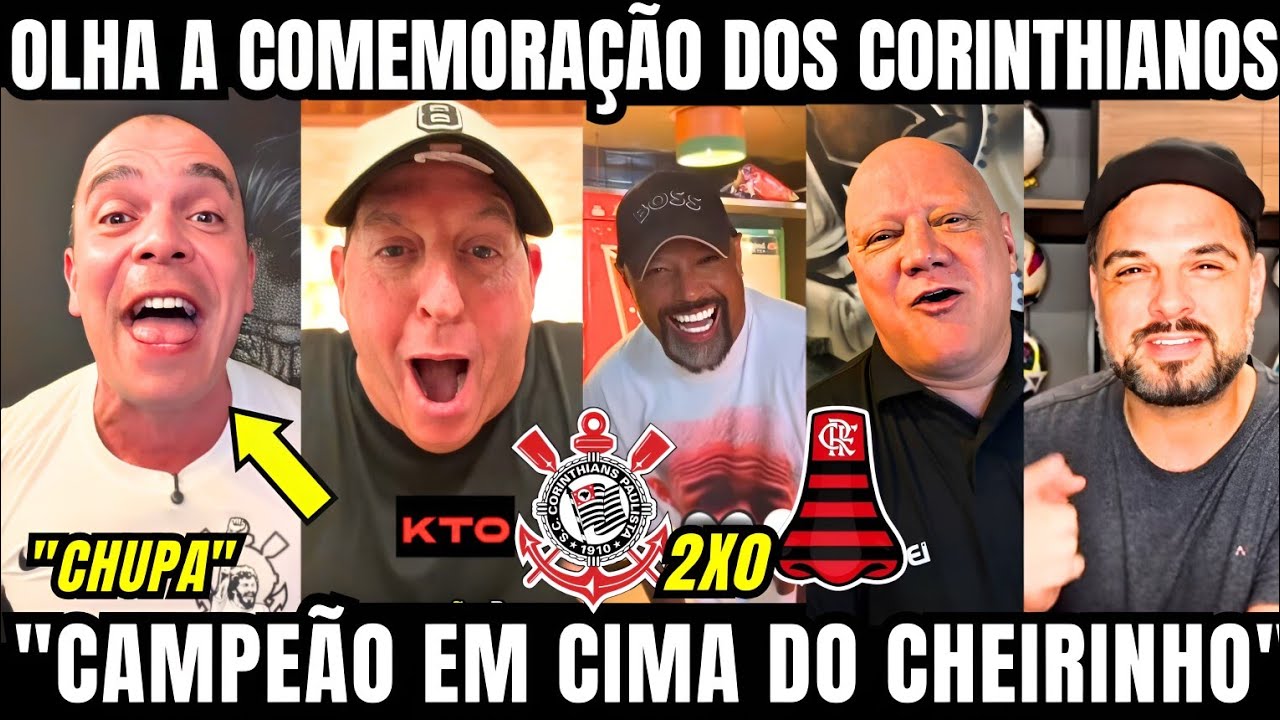 OLHA COMO ELES COMEMORAM O TÍTULO DO CORINTHIANS CONTRA O FLAMENGO E ZUARAM A MULAMBADA 