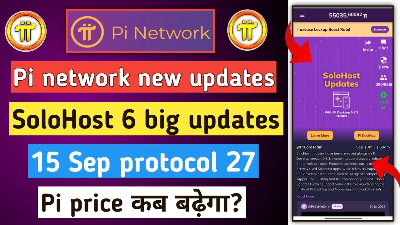 pi solohost updates | pi network new update | pi protocol 27 | pi coin price