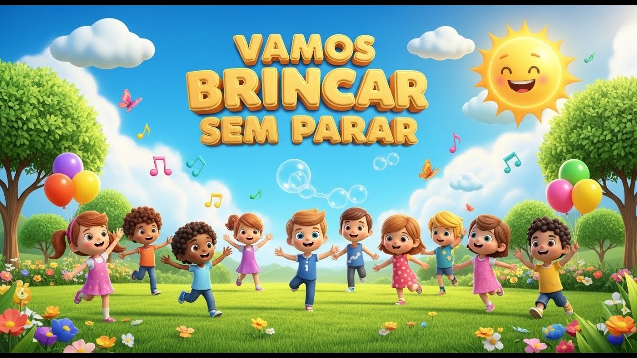 👉Vamos Brincar Sem Parar 🎵 Música Infantil 3D Alegre e Colorida | Cantar e Aprender Kids
