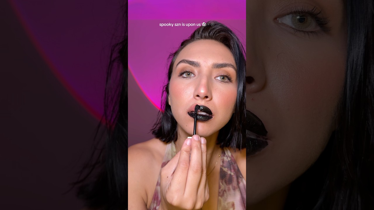 Maybelline super stay matte ink in thrill seeker #maybellinesuperstaymatteink #blacklip #makeup