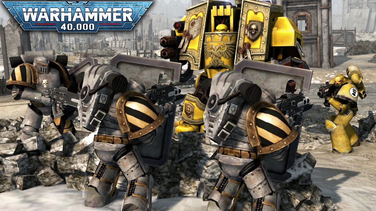 Iron Warriors vs Imperial Fists - Men of War: Assault Squad 2 - Warhammer 40k Mod (4K)