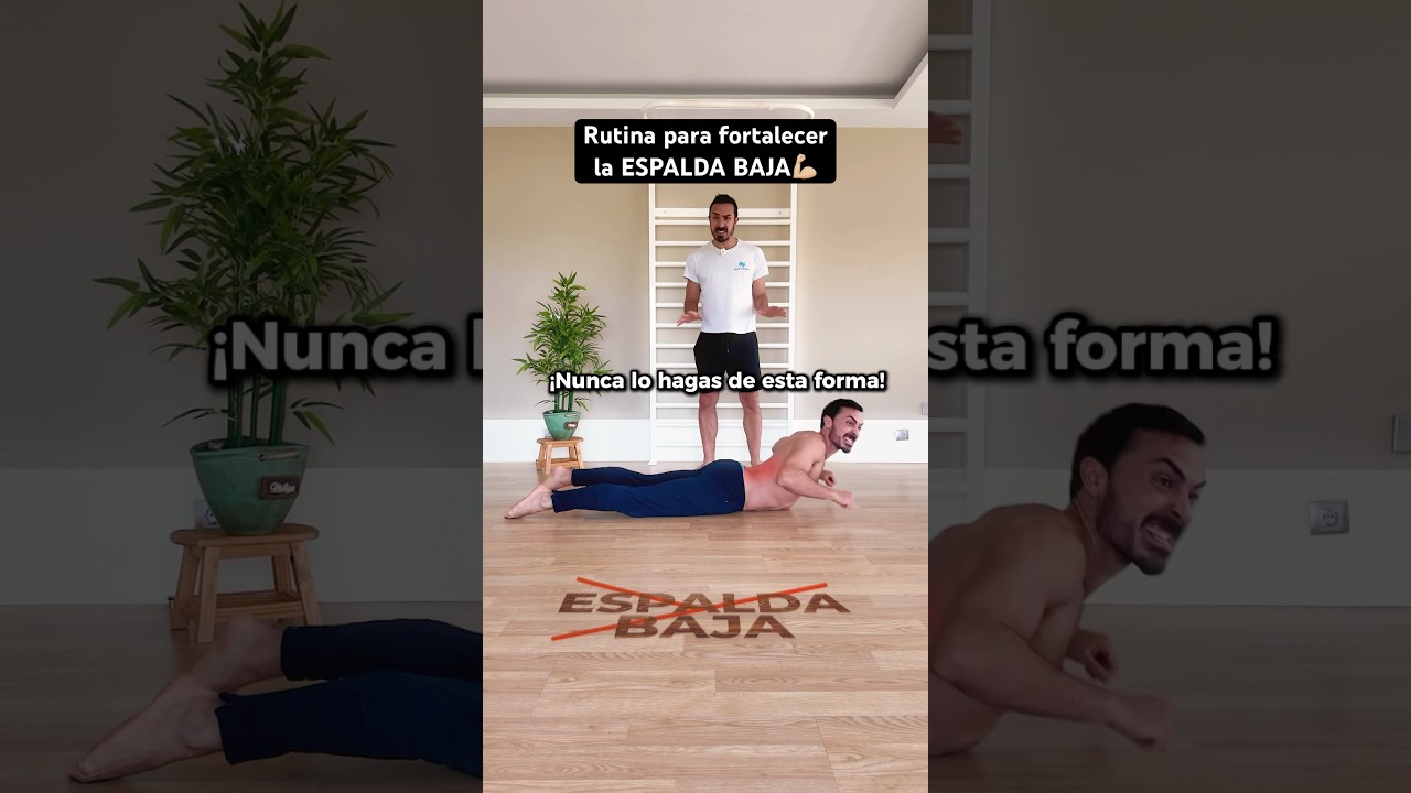 🤔 &iquest;Quieres Fortalecer la ESPALDA BAJA? Prueba esta rutina de ejercicios 💪🏼