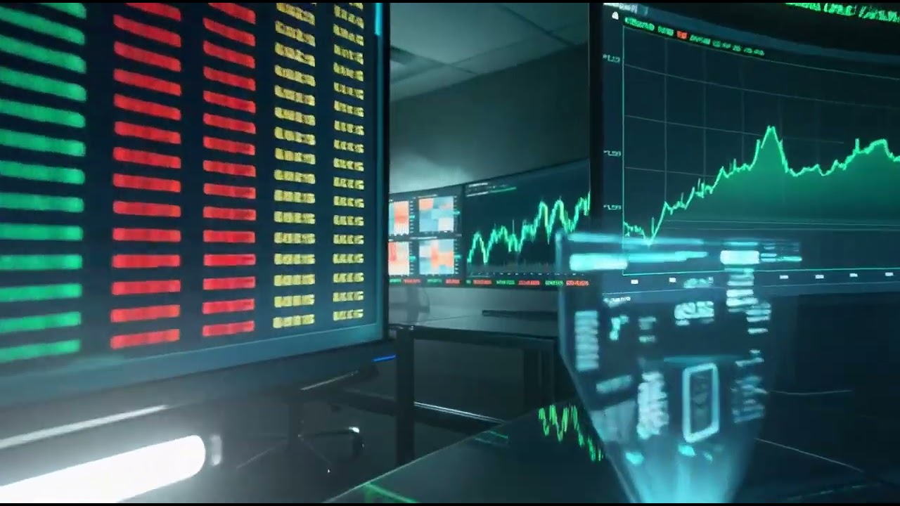 Trading War Room 4K - Screensaver for Live Streams & Day Trade Setup