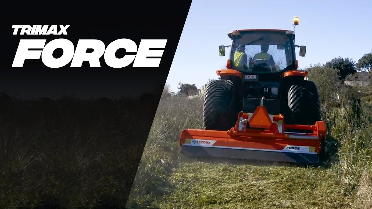 New Trimax Force Flail Mower - Roadside/ Open Space Management Powerhouse - AU Promo
