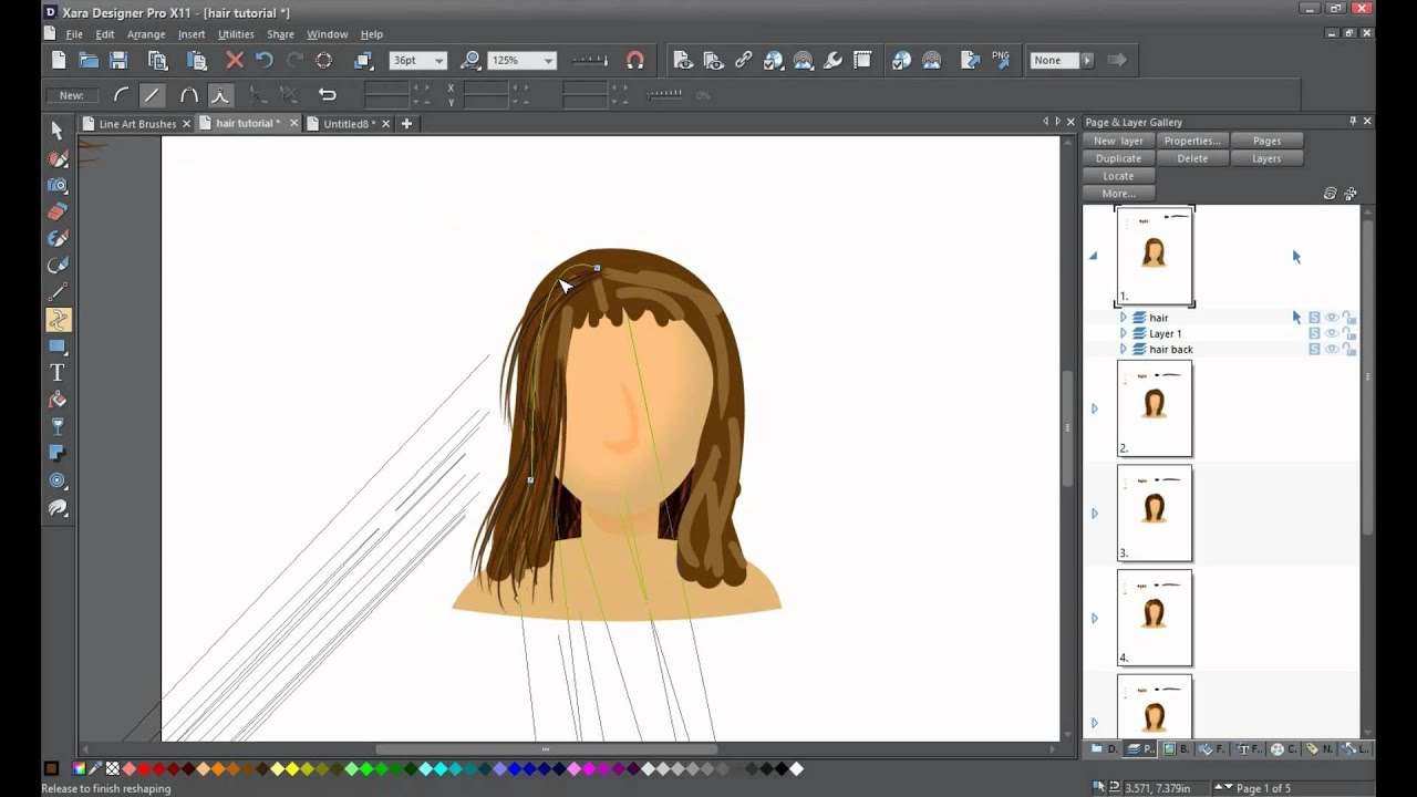 painting hair