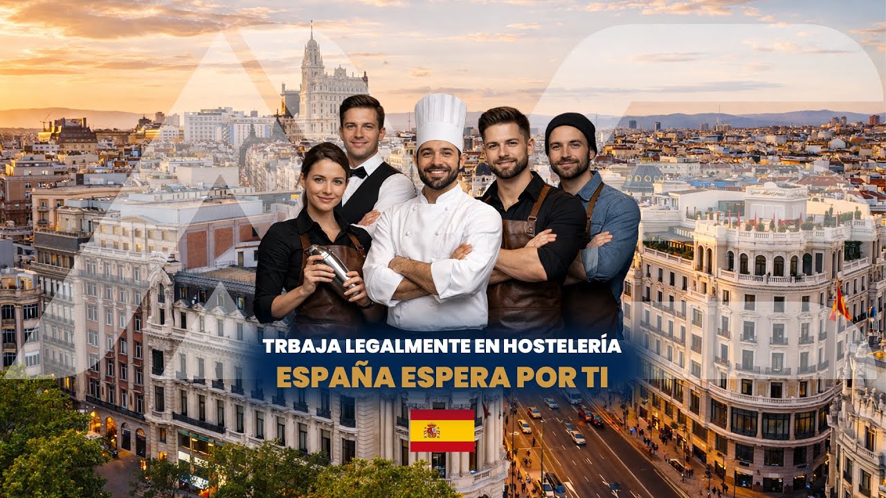 TRABAJA LEGALMENTE EN HOSTELERÍA, ESPAÑA ESPERA POR TI