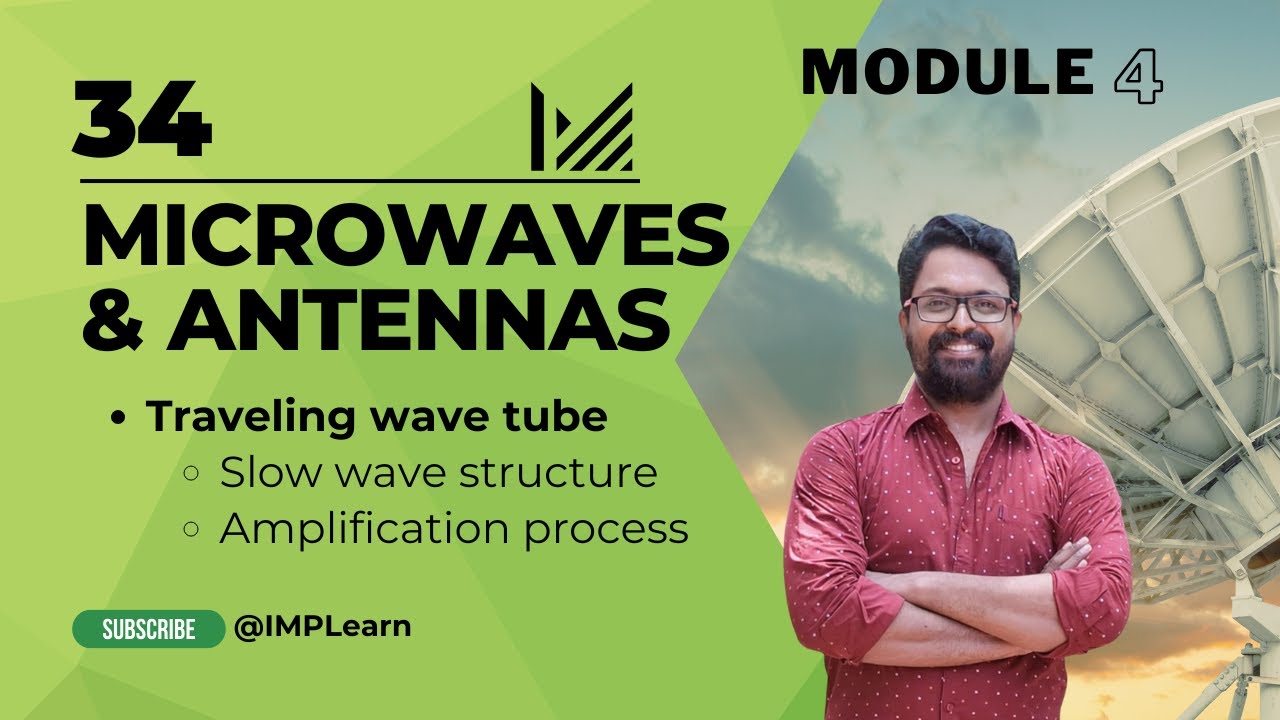 TWT's slow wave structure & Amplification process | Microwaves & Antennas | Module 4 | Lecture 34