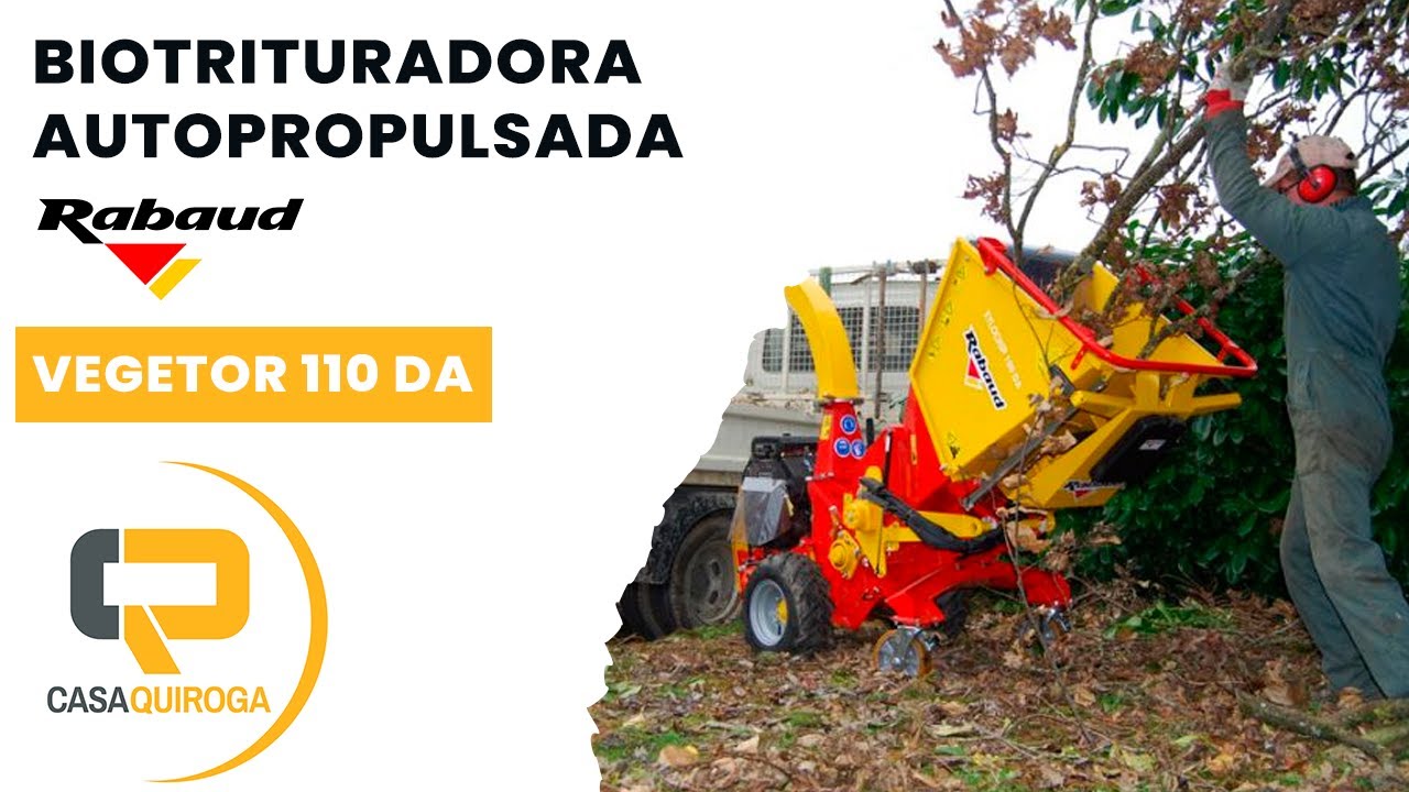 Trituradora de ramas AUTOPROPULSADA Vegetor 110 DA | Trituradora para Ayuntamientos Rabaud