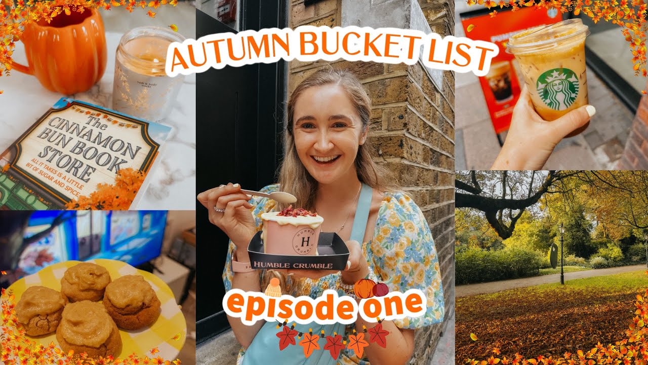 AUTUMN BUCKET LIST: episode 1 🍂✨🎃 a cosy little london vlog + taylor swift chai cookies