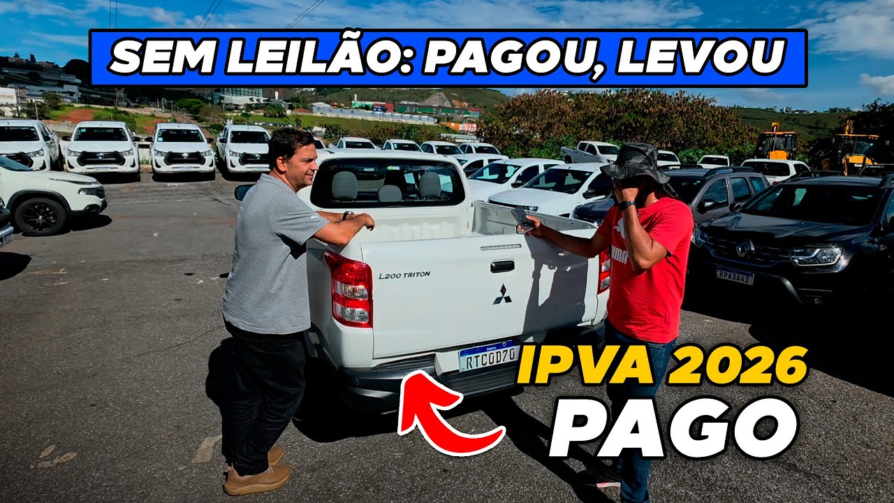 CARRO BARATO SEM LEILÃO, PAGOU, LEVOU COM IPVA 2026 PAGO!