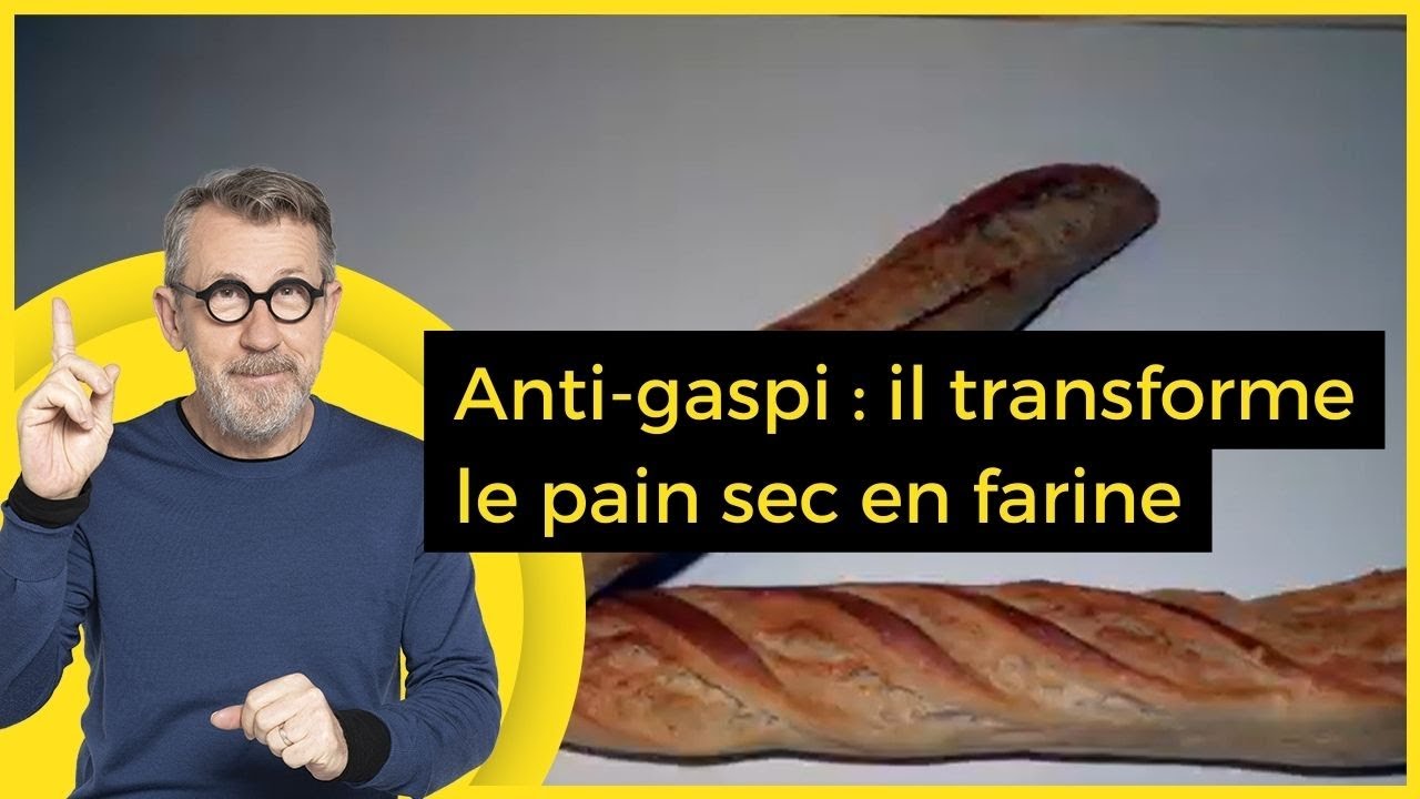 Anti-gaspi : il transforme le pain sec en farine  - C Jamy