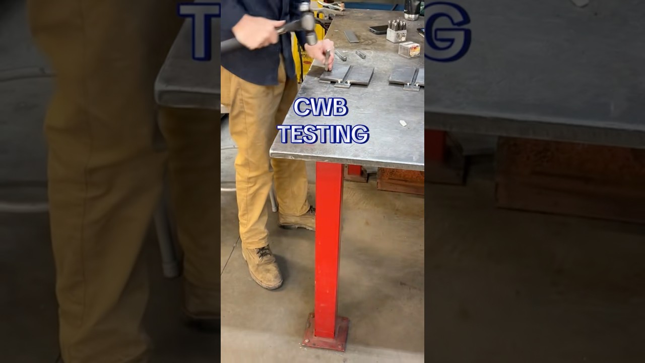 CWB TEST. A whole lot of Stick Welding today. 