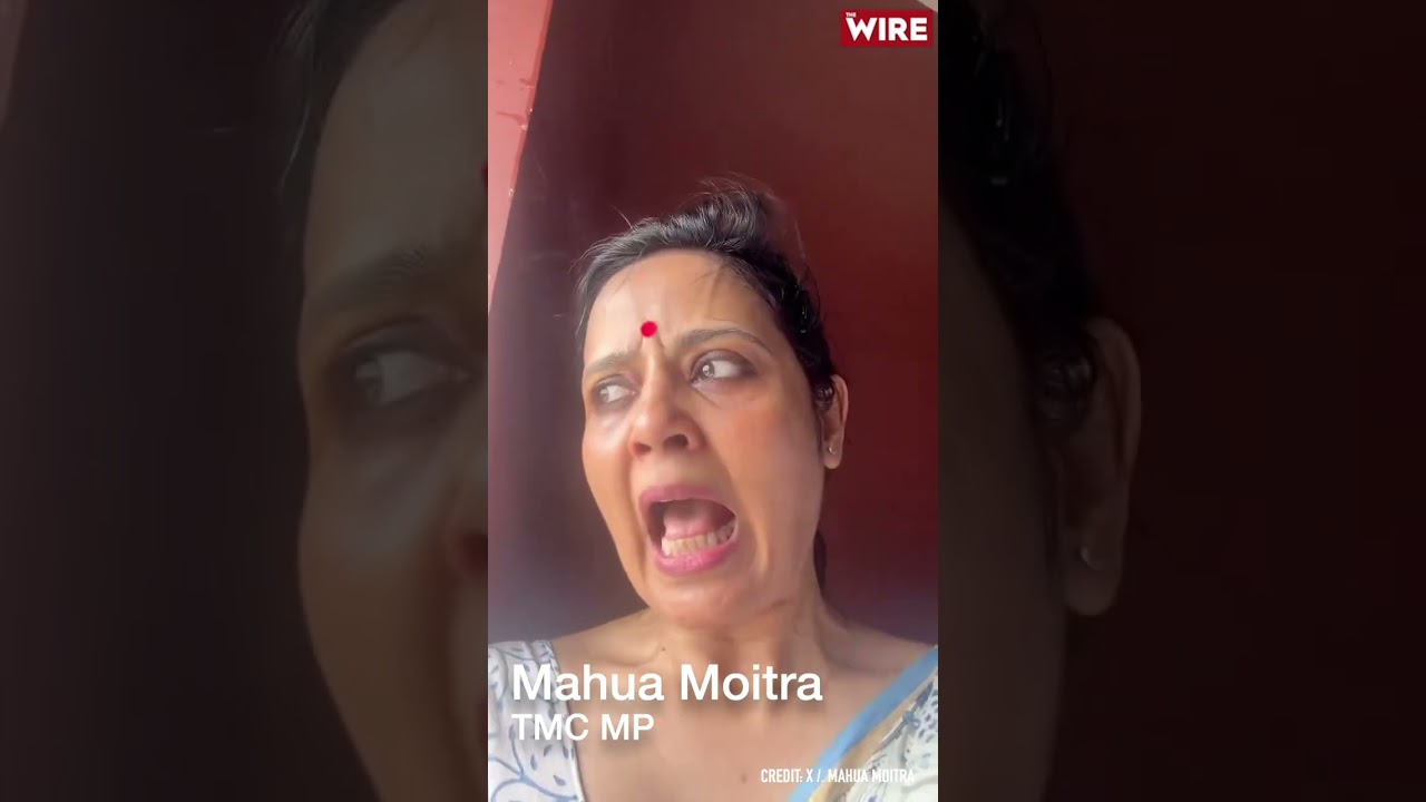 'Police Watching the Fun': Mahua Moitra Posts Video of Mob Pelting 'Eggs/Stones' at Her