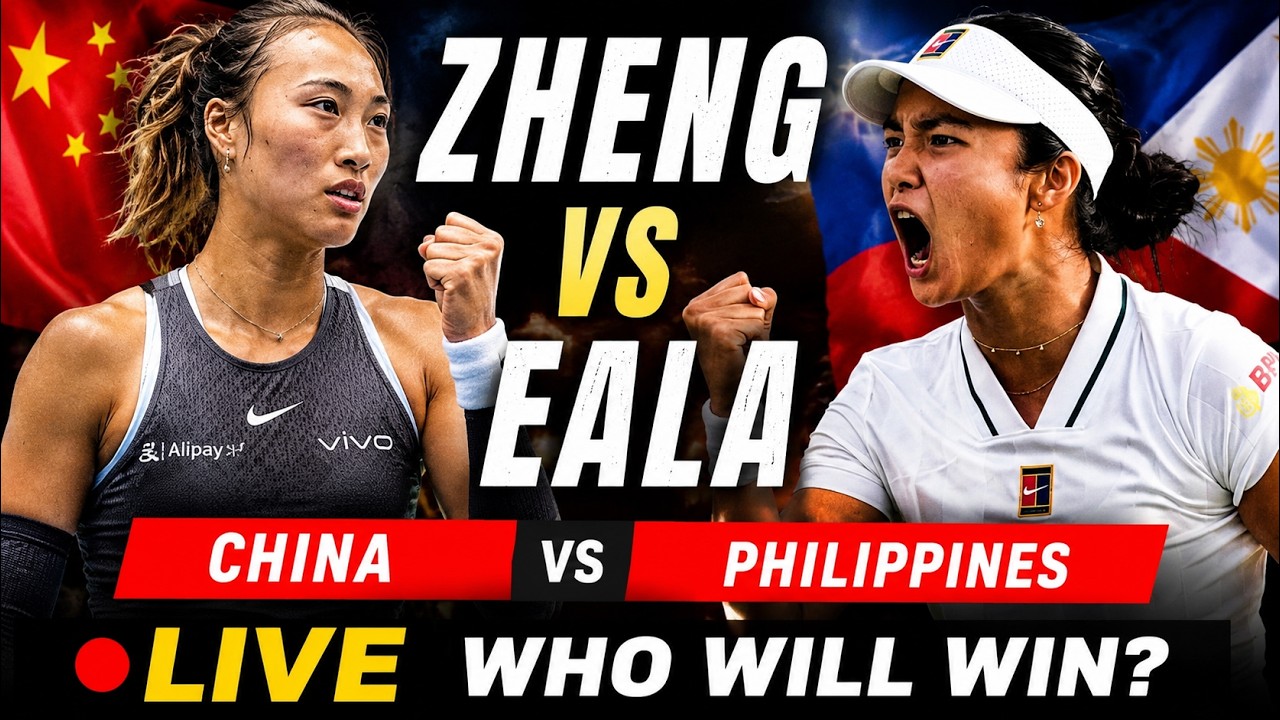🔴 LIVE: ALEX EALA vs QINWEN ZHENG 🇵🇭🇨🇳 | EPIC TENNIS SHOWDOWN! 🎾🔥#alexeala  #tennis