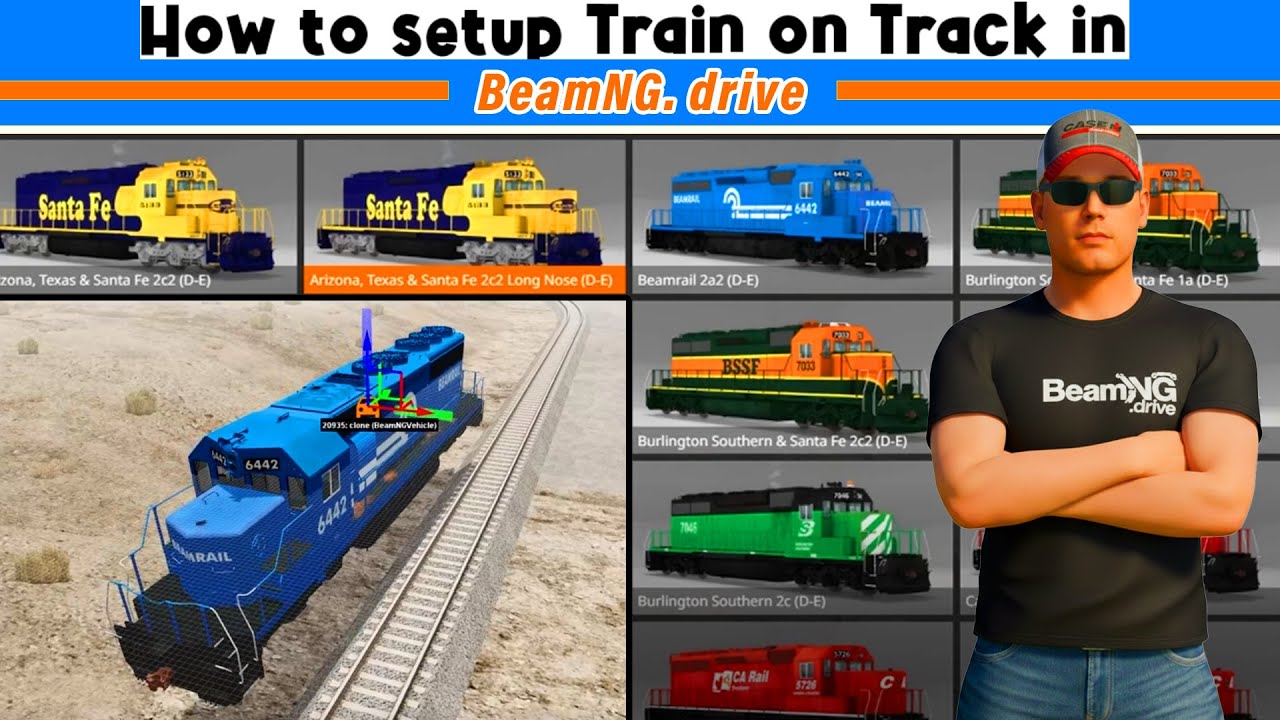 Place Trains on Tracks in BeamNG.drive 🔥 — Easy Complete Tutorial