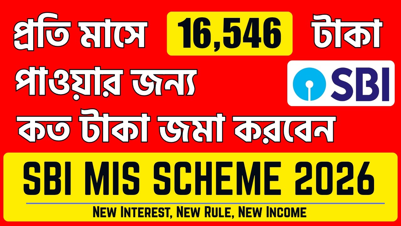 SBI Monthly Income Scheme 2026 | Monthly Income Scheme State Bank Of India | NEW SBI MIS 2026