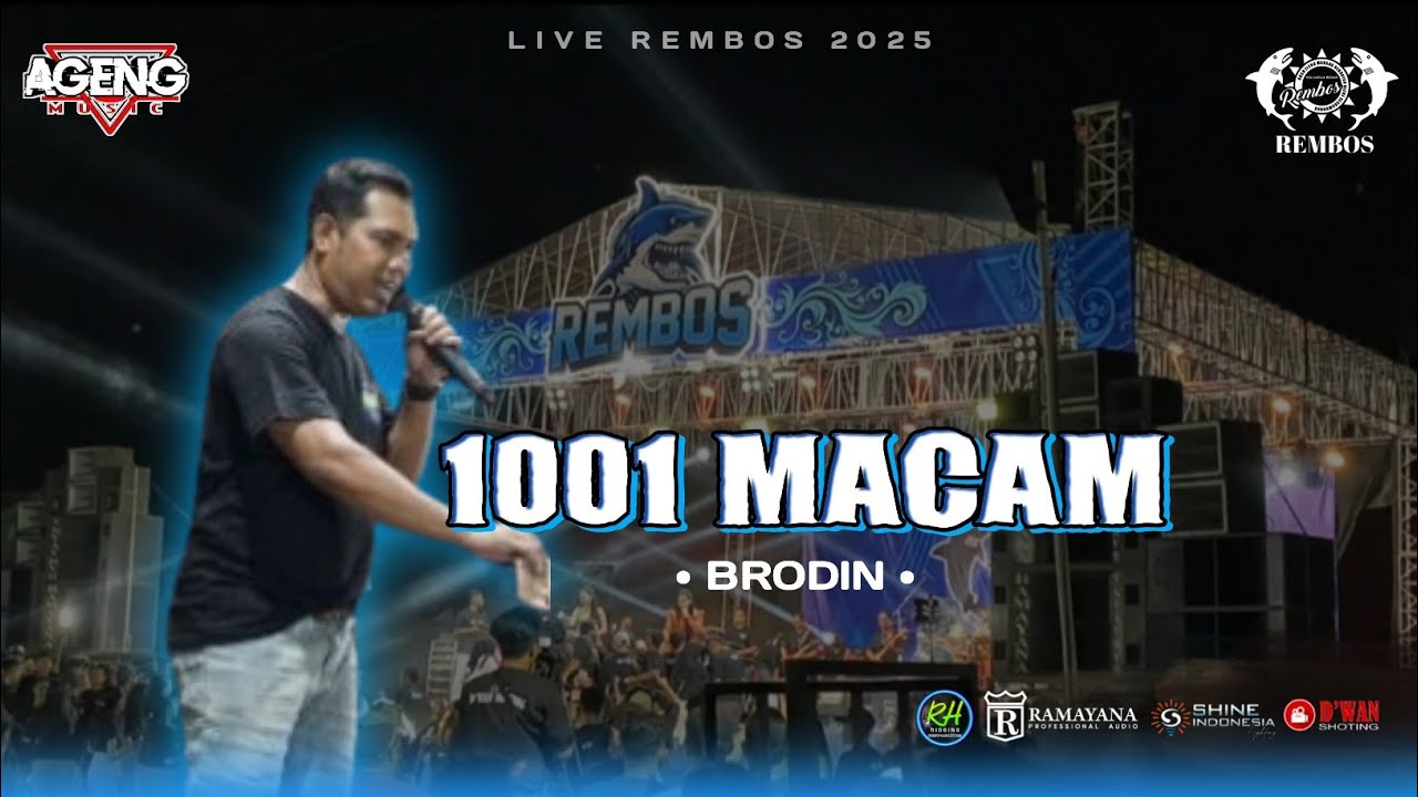 1001 MACAM - BRODIN AGENG MUSIK (COVER LIVE PERFORM) REMBOS 2025