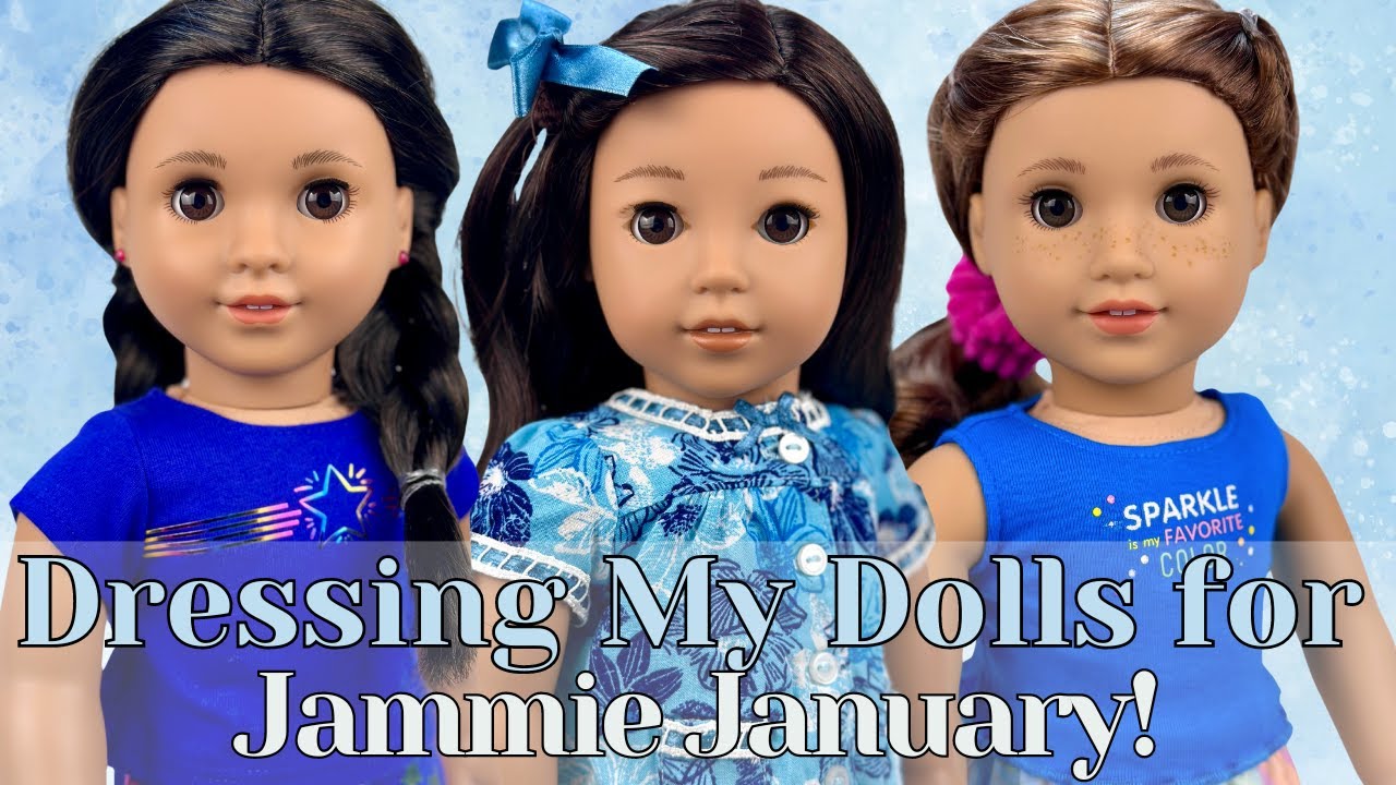 Dressing My American Girl Dolls for Jammie January | Cozy Dressing 10 of My Dolls in Their Pajamas