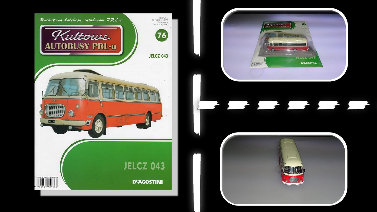 Deagostini - Kultowe Autobusy PRLu - Numer 76 - Prezentacja - Jelcz 043