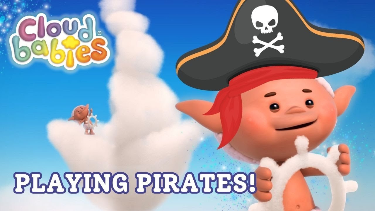 Bobo White Is Playing Pirates In The Clouds! 🏴&zwj;☠️ Cloudbabies Compilation For Toddlers