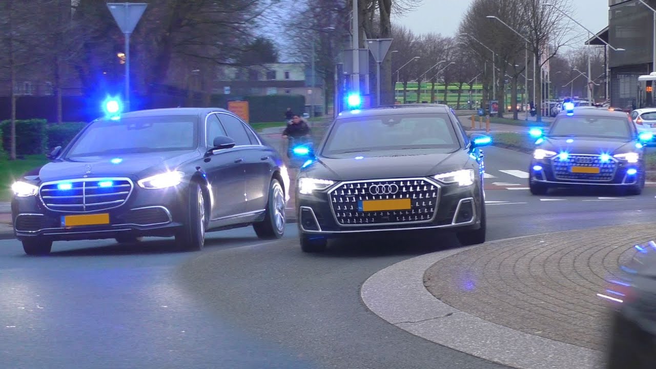 MARENGO-PROCES | Politie, Justitie, KMar & DSI met nieuwe Pantservoertuigen naar en vanaf de Bunker!