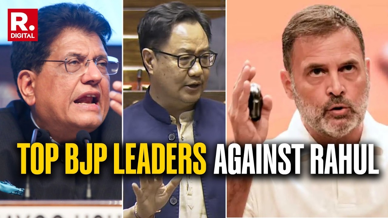 Top BJP Mantris Fielded Against Rahul Gandhi's Antics On India-US Trade Deal