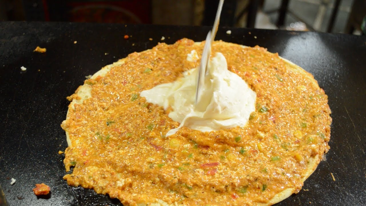 SILVER MELTING Cheese Dosa | SILVER on top of Dosa | Indian Street Food