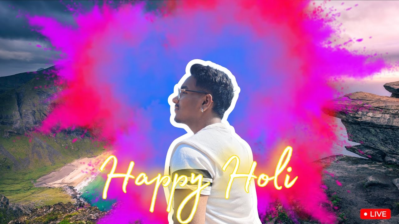 Happy Holi. Let's make some music today. 250 subscribers done. 800 videos done. (Portrait)