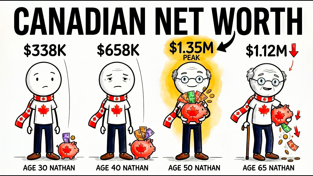 What's the Average Canadian Net Worth at 30, 40, 50 and 65?