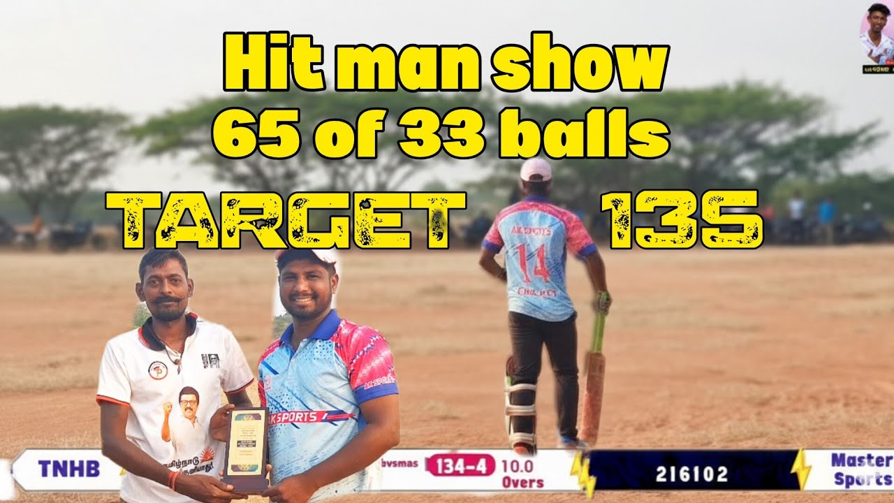 135 RUNS IN 10 OVERS ! 🔥hit man hits 50+ | TNHB highlights 