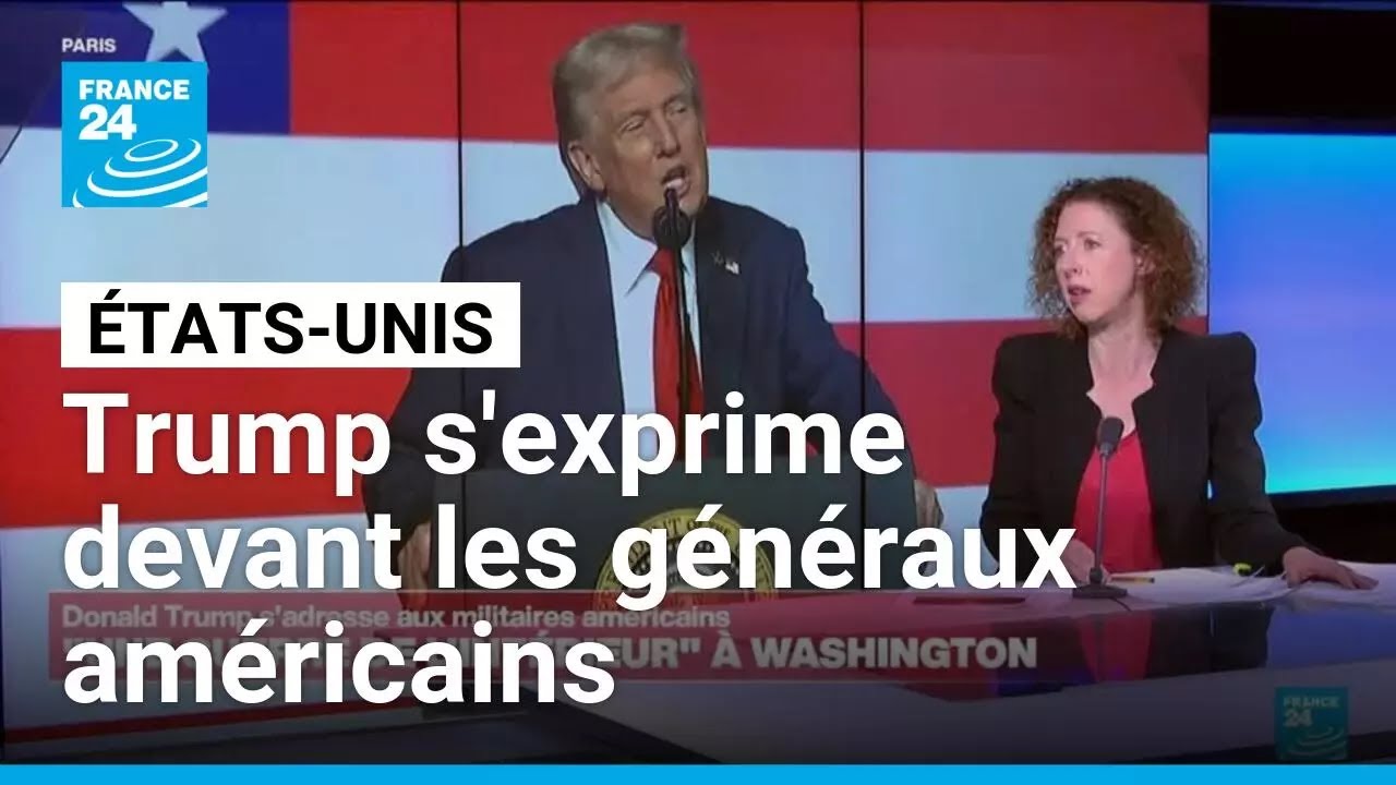 Donald Trump s'exprime devant les g&eacute;n&eacute;raux am&eacute;ricains : notre d&eacute;cryptage &bull; FRANCE 24