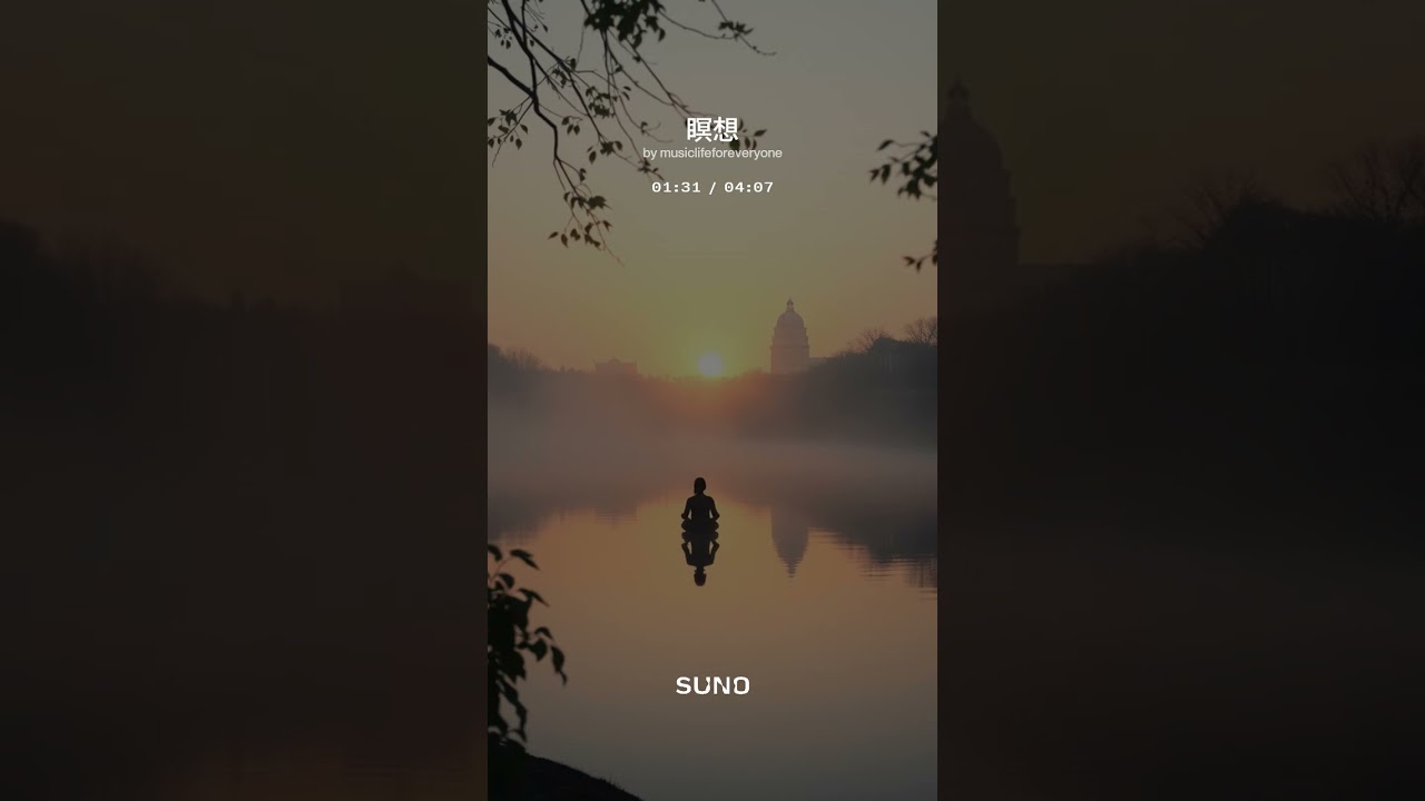 【作業用・聞き流しBGM 創作曲】瞑想(suno No.7) #suno #インスト #マインドフルネス
