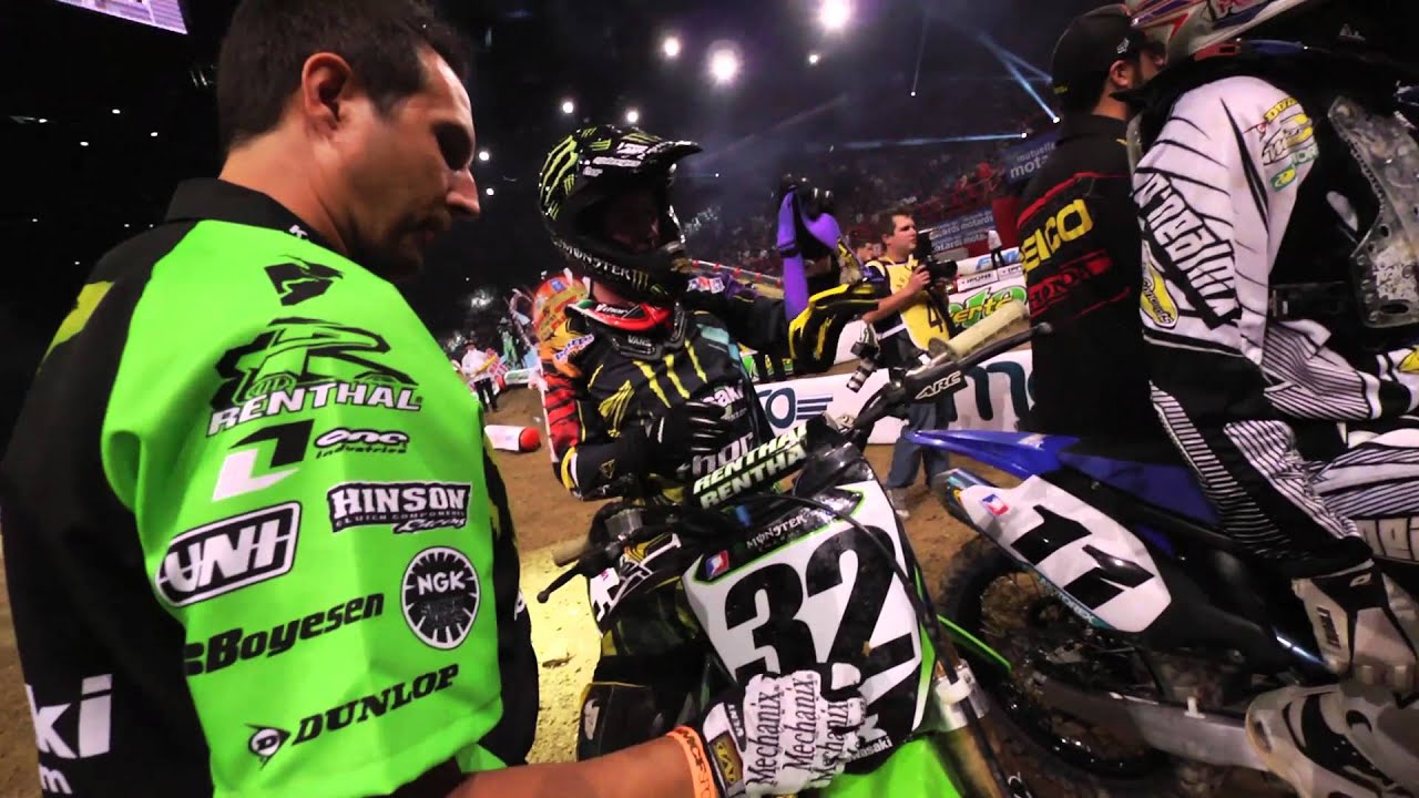 Jake Weimer and Tommy Searle take on the Bercy Supercross