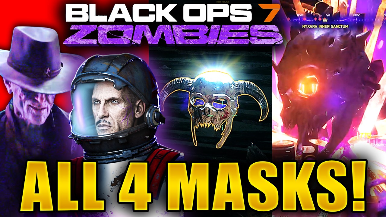 Rex Infernus: как получить ВСЕ 4 маски/шлема &mdash; гайд по пасхалкам! (Бонусы шлемов в Black Ops 7 Zo...